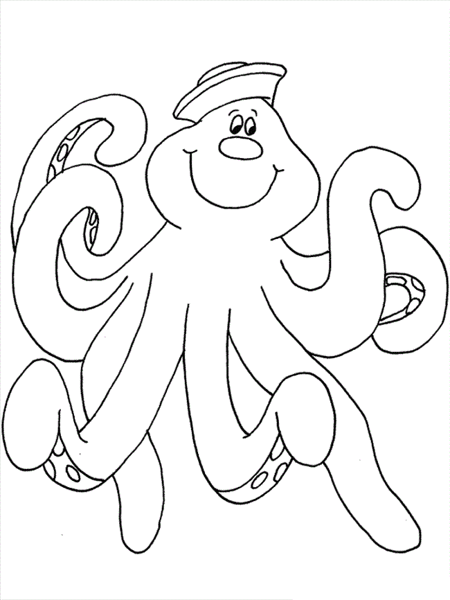 35 Octopus Coloring Pages Printable 12