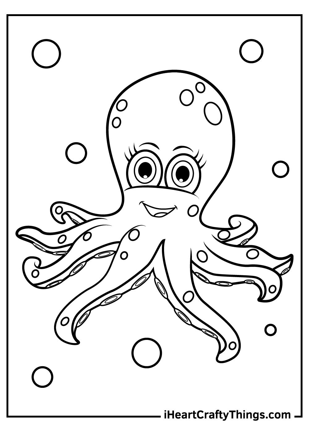 35 Octopus Coloring Pages Printable 13