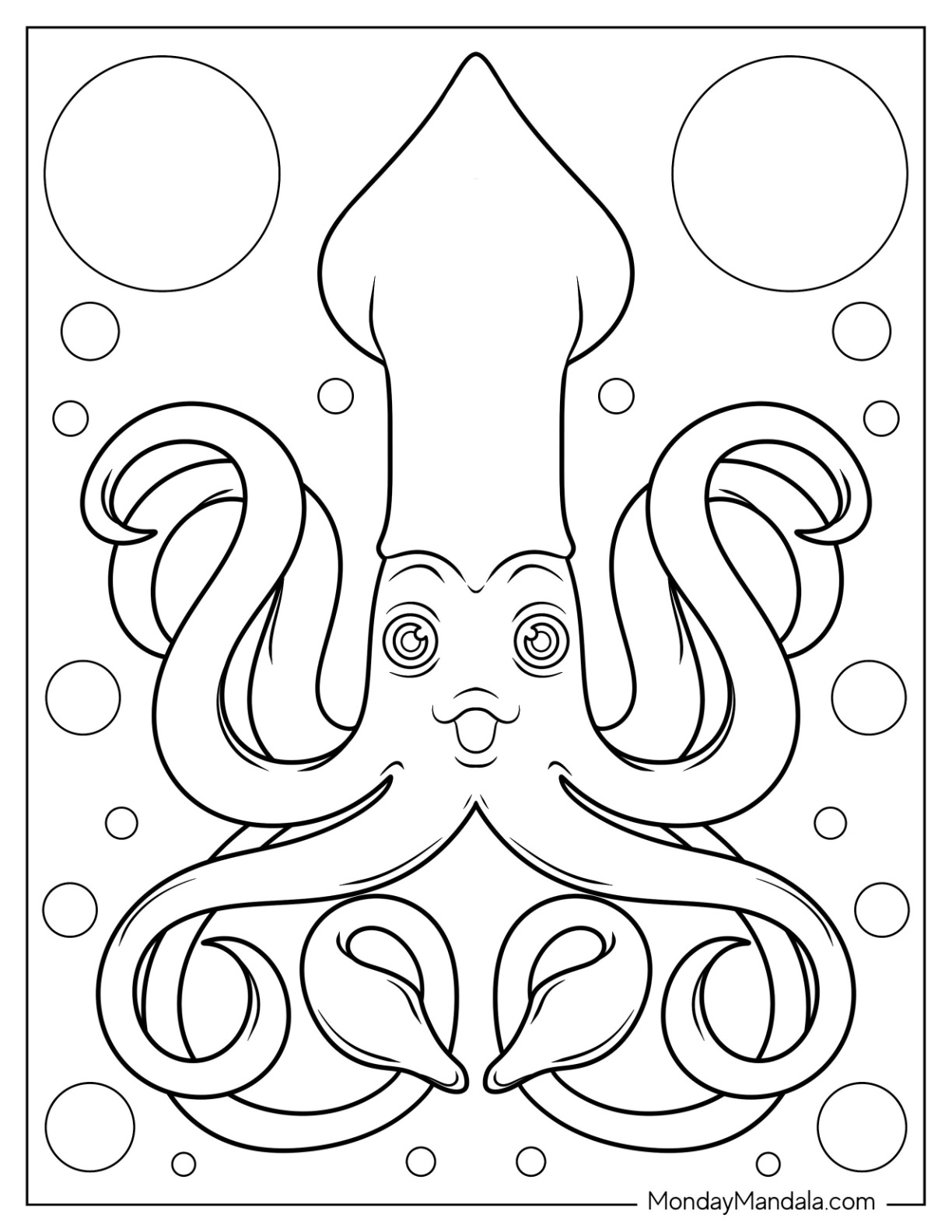 35 Octopus Coloring Pages Printable 16