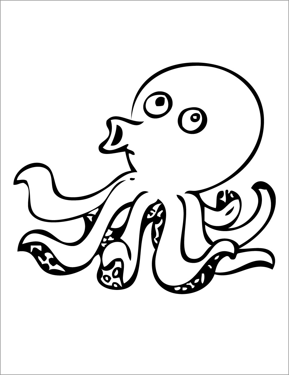 35 Octopus Coloring Pages Printable 17