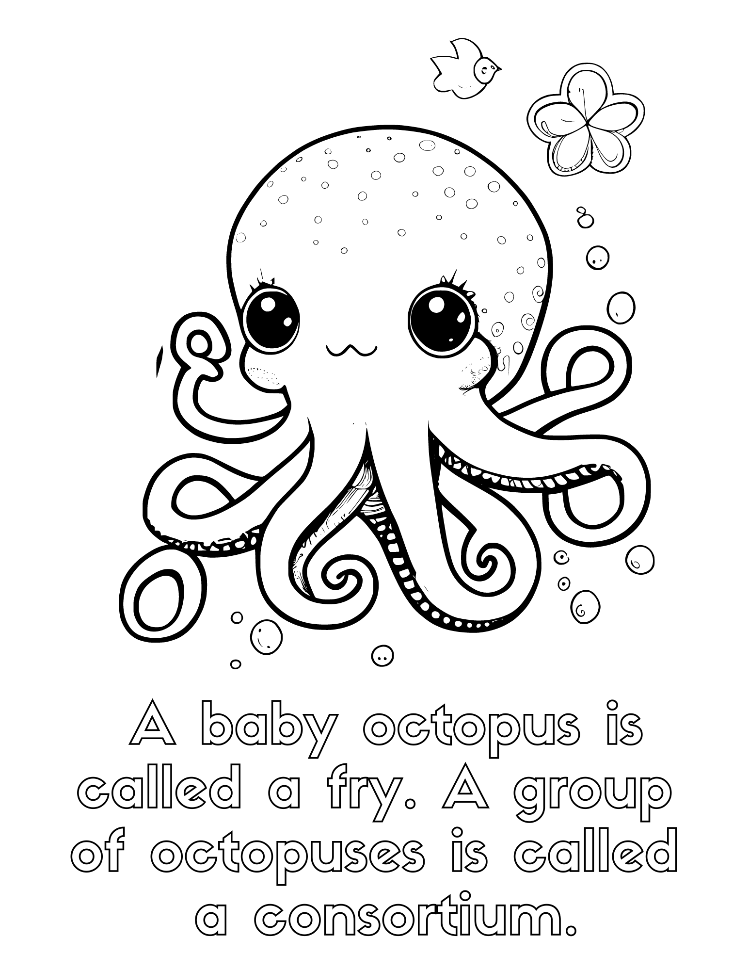 35 Octopus Coloring Pages Printable 19