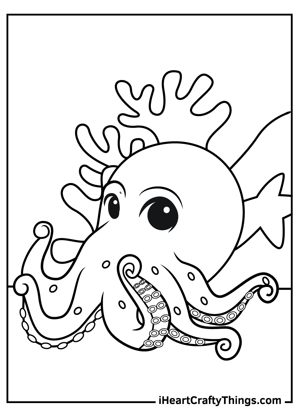 35 Octopus Coloring Pages Printable 2