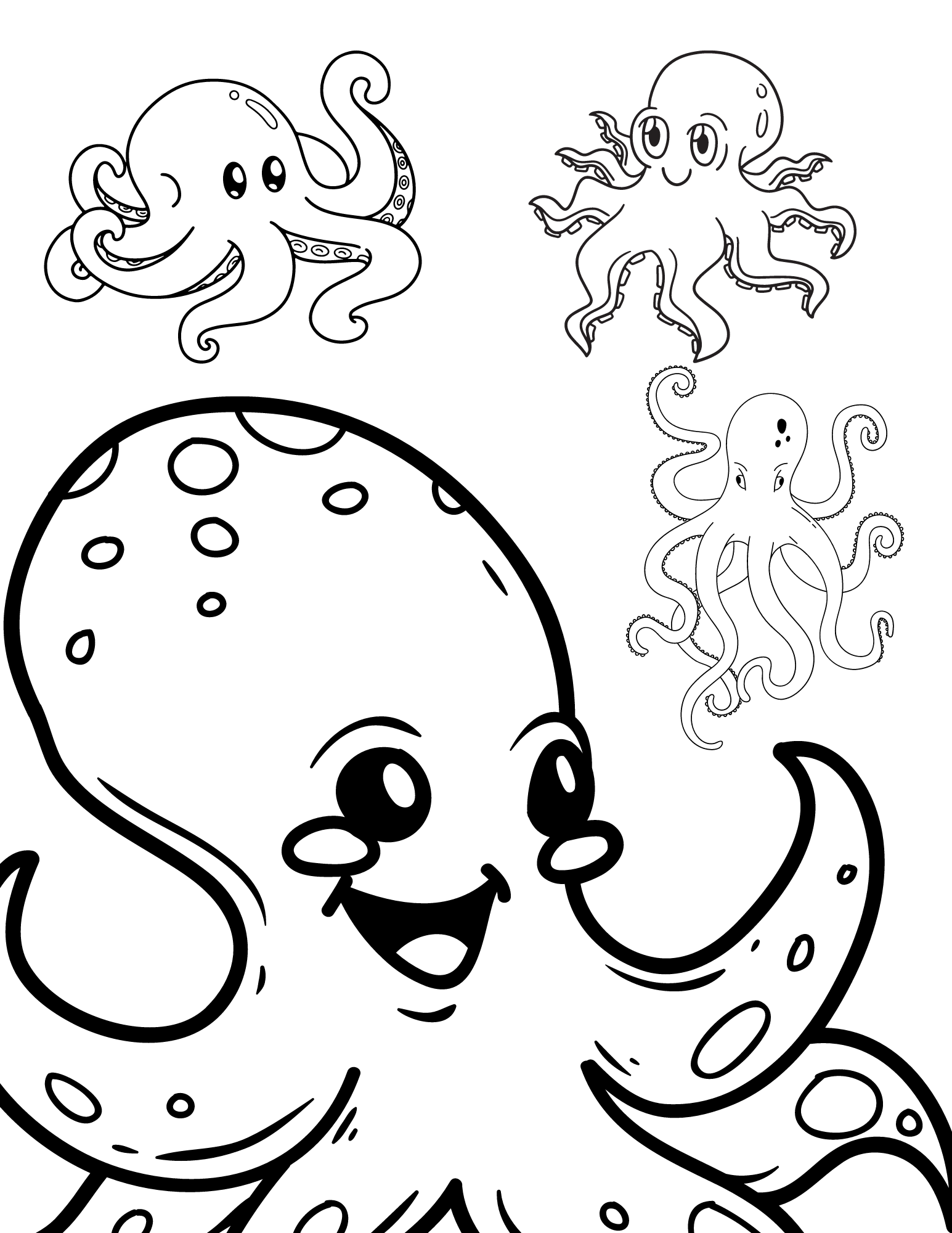 35 Octopus Coloring Pages Printable 26