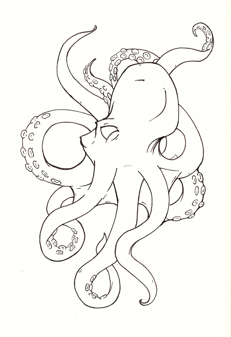 35 Octopus Coloring Pages Printable 33