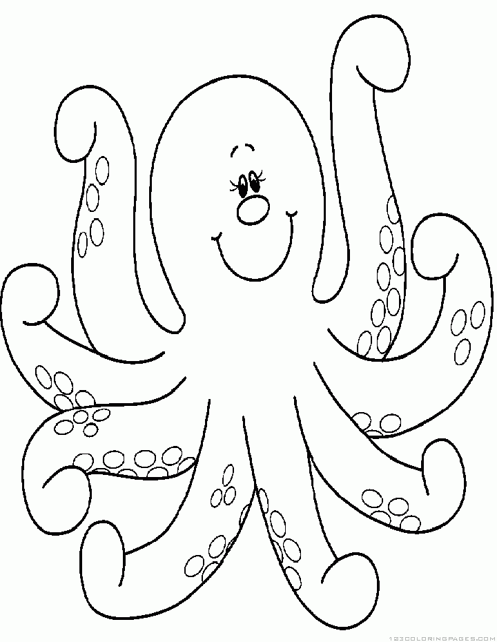 35 Octopus Coloring Pages Printable 35