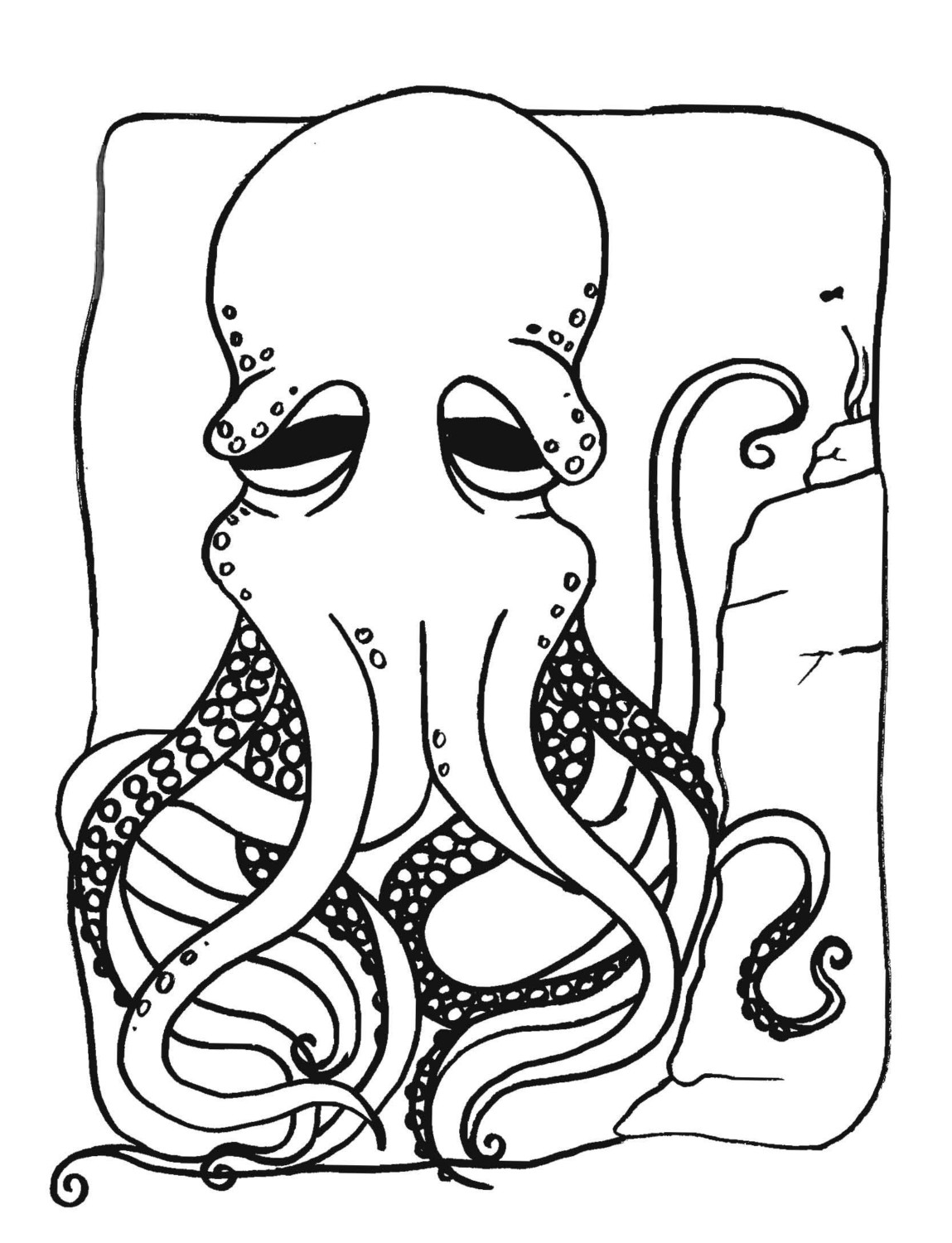 35 Octopus Coloring Pages Printable 4