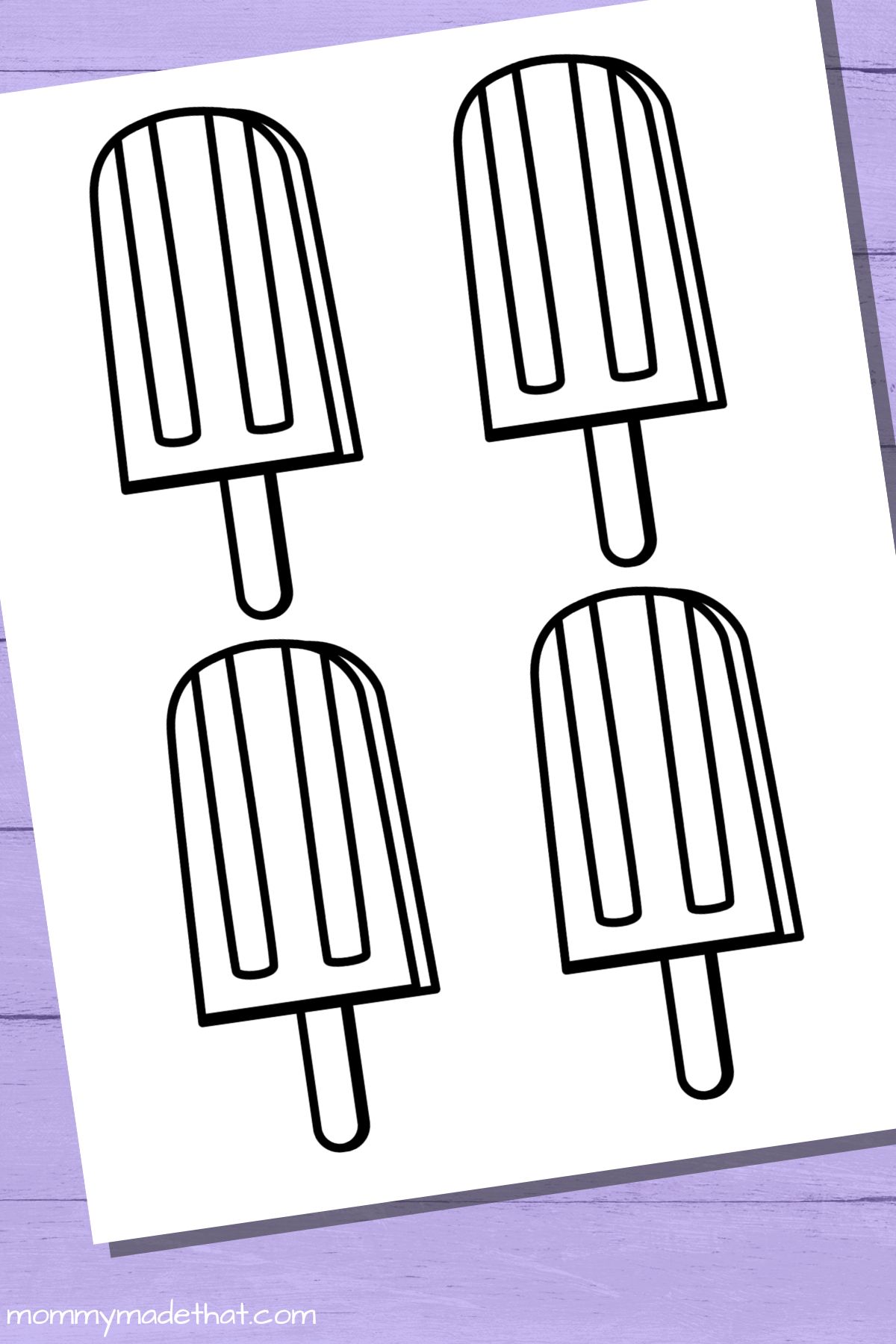 35 Refreshing Popsicle Coloring Pages Printable 15