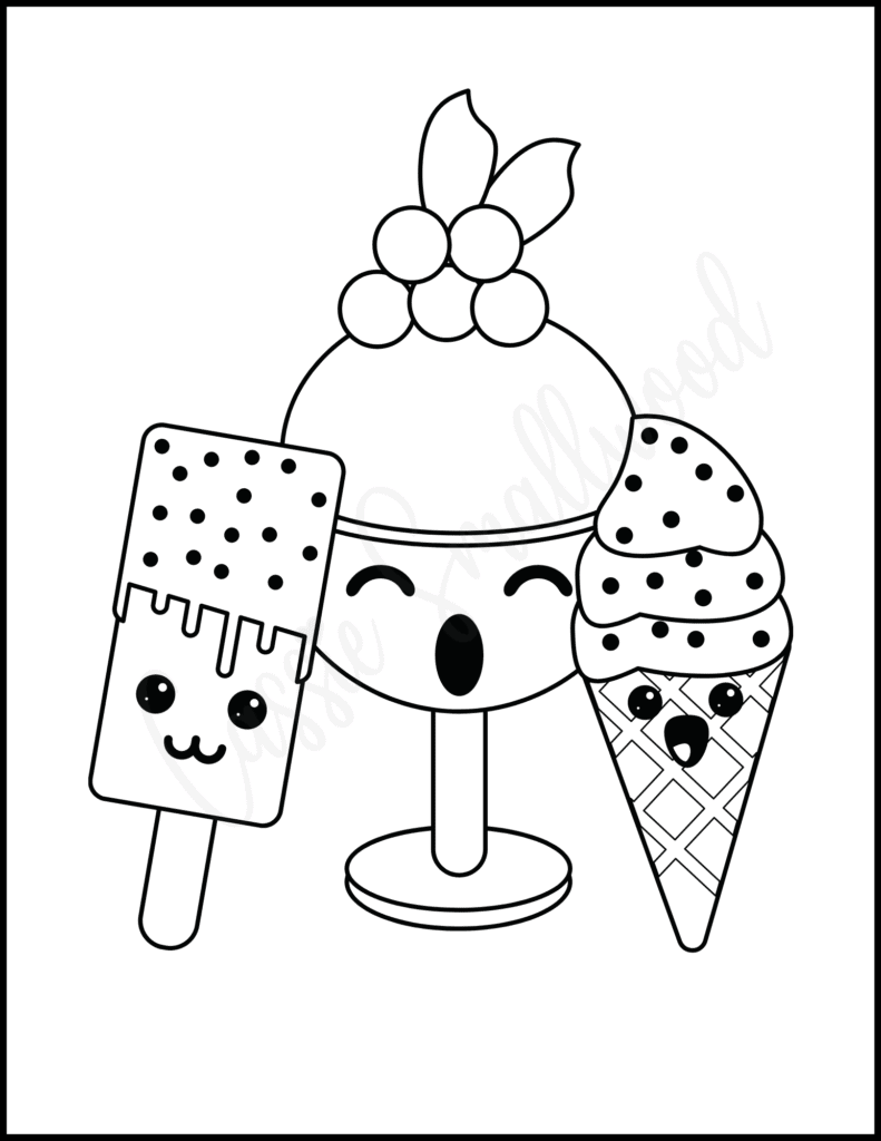 35 Refreshing Popsicle Coloring Pages Printable 22