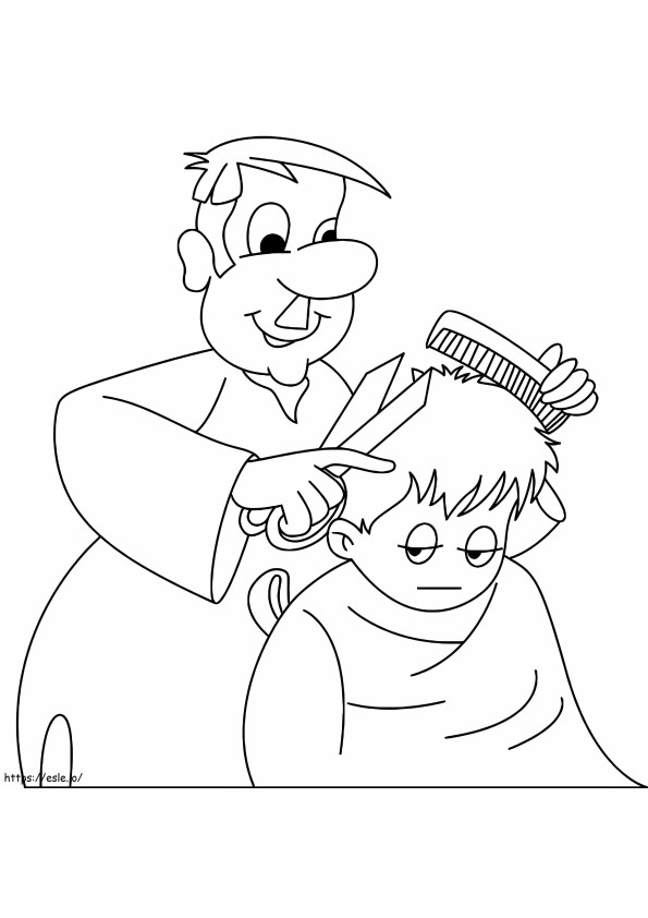 35 Stylish Hairdresser and Barber Coloring Pages Printable 14