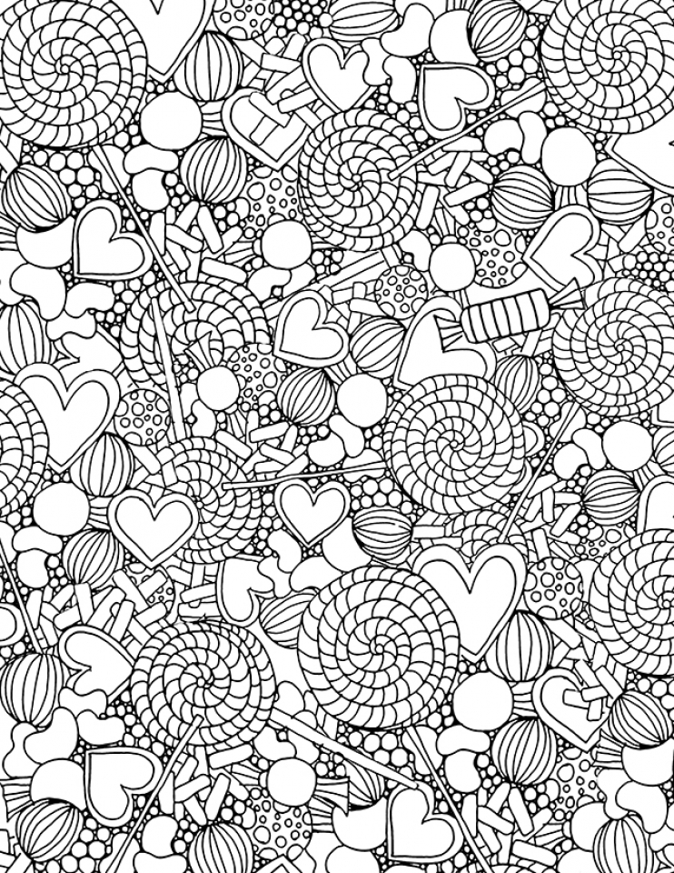 36 Candy Coloring Pages Printable 13