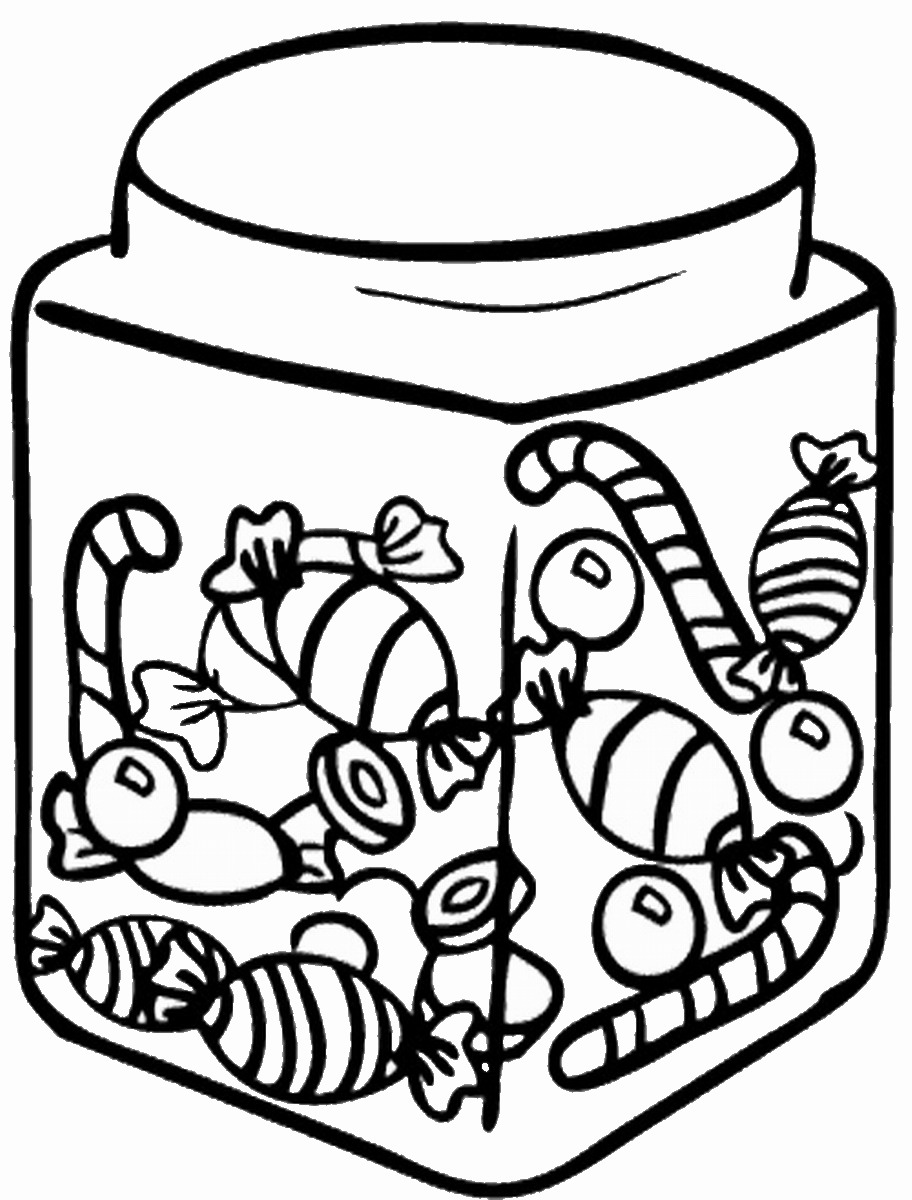 36 Candy Coloring Pages Printable 15