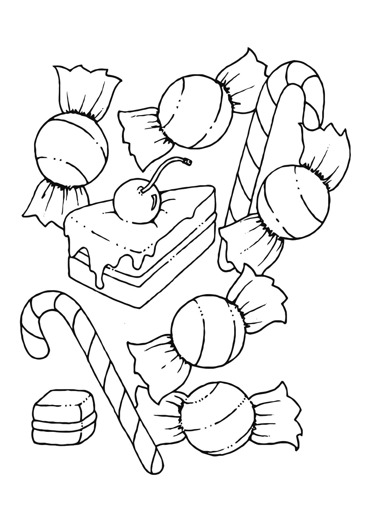 36 Candy Coloring Pages Printable 2