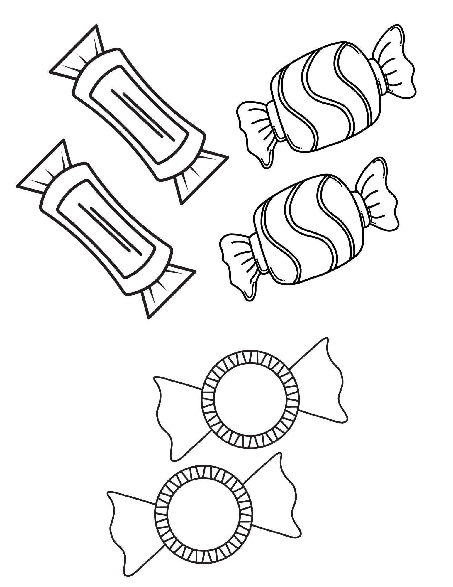 36 Candy Coloring Pages Printable 20