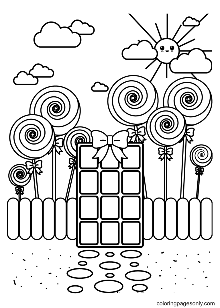 36 Candy Coloring Pages Printable 23