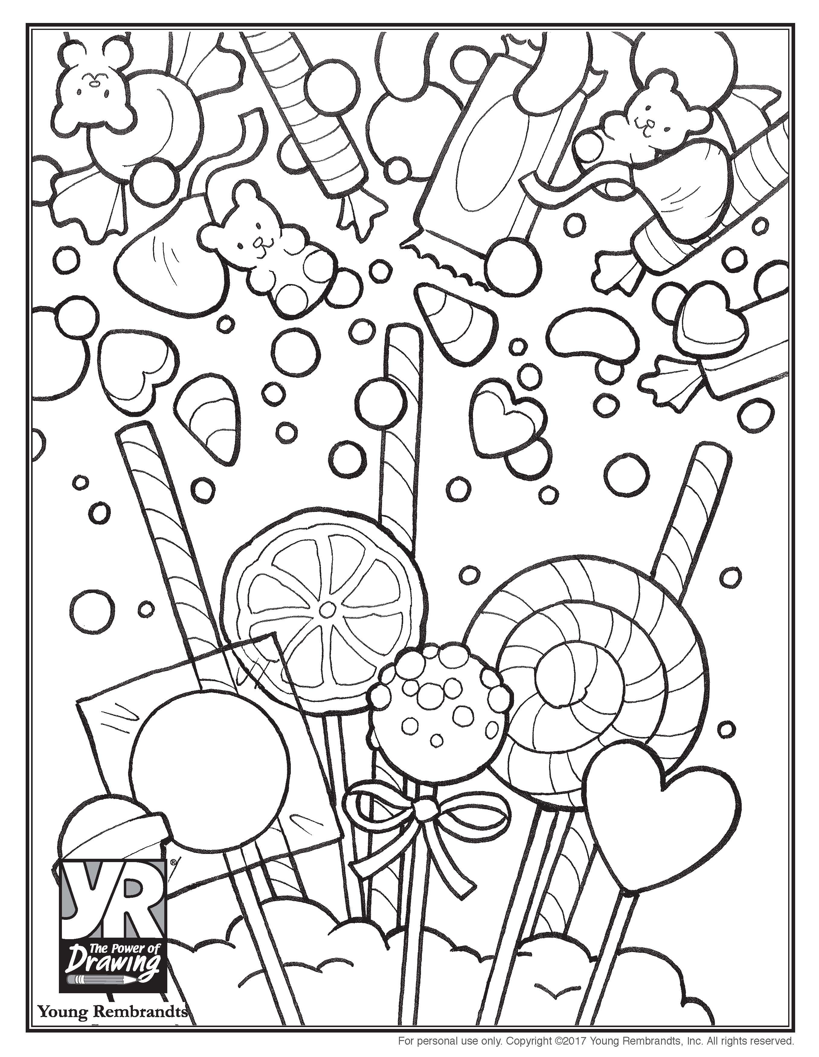 36 Candy Coloring Pages Printable 26