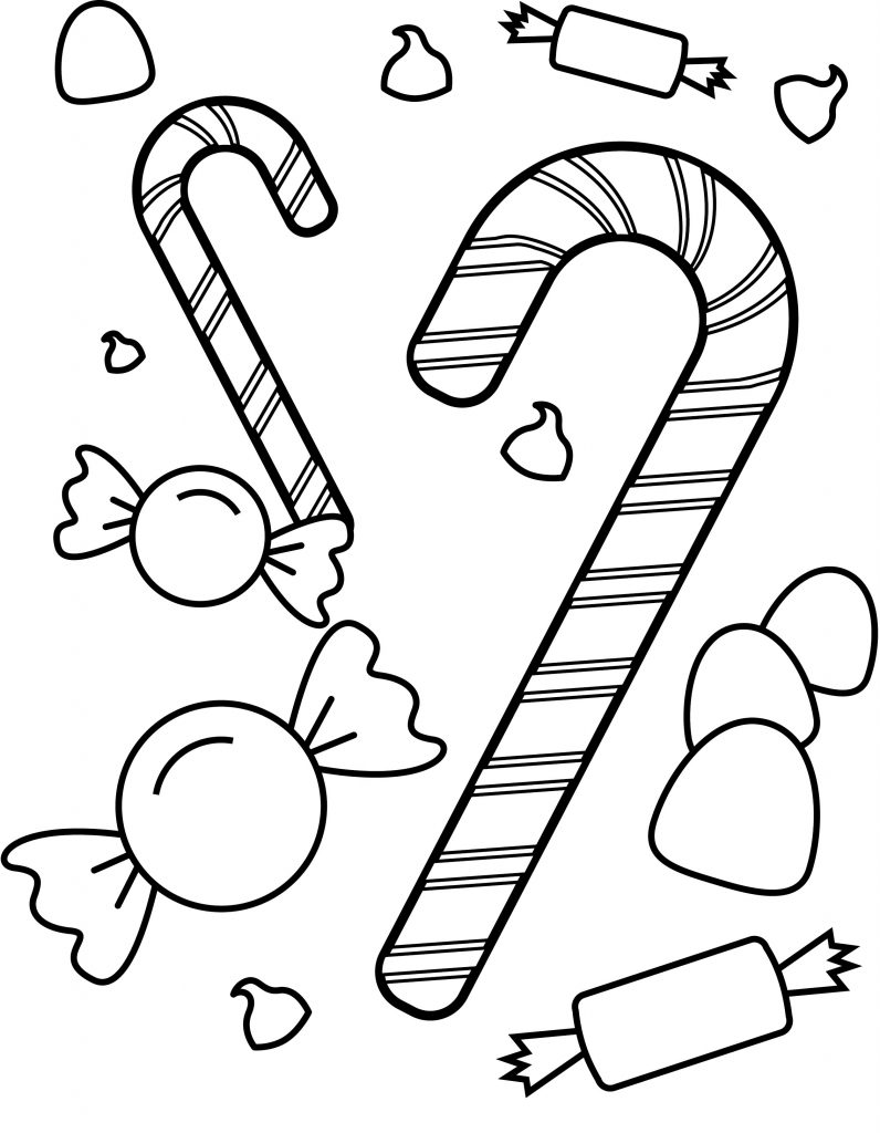 36 Candy Coloring Pages Printable 3