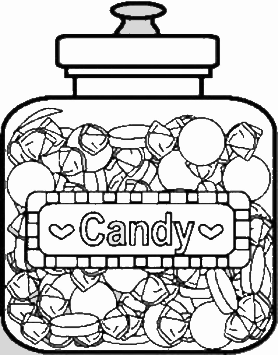 36 Candy Coloring Pages Printable 4