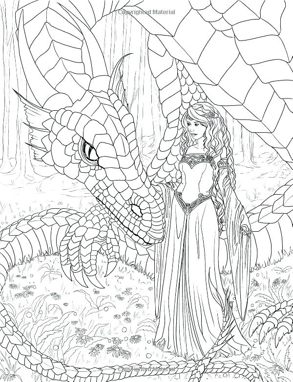 36 Detailed Mermaid Coloring Pages for Adults Printable 35