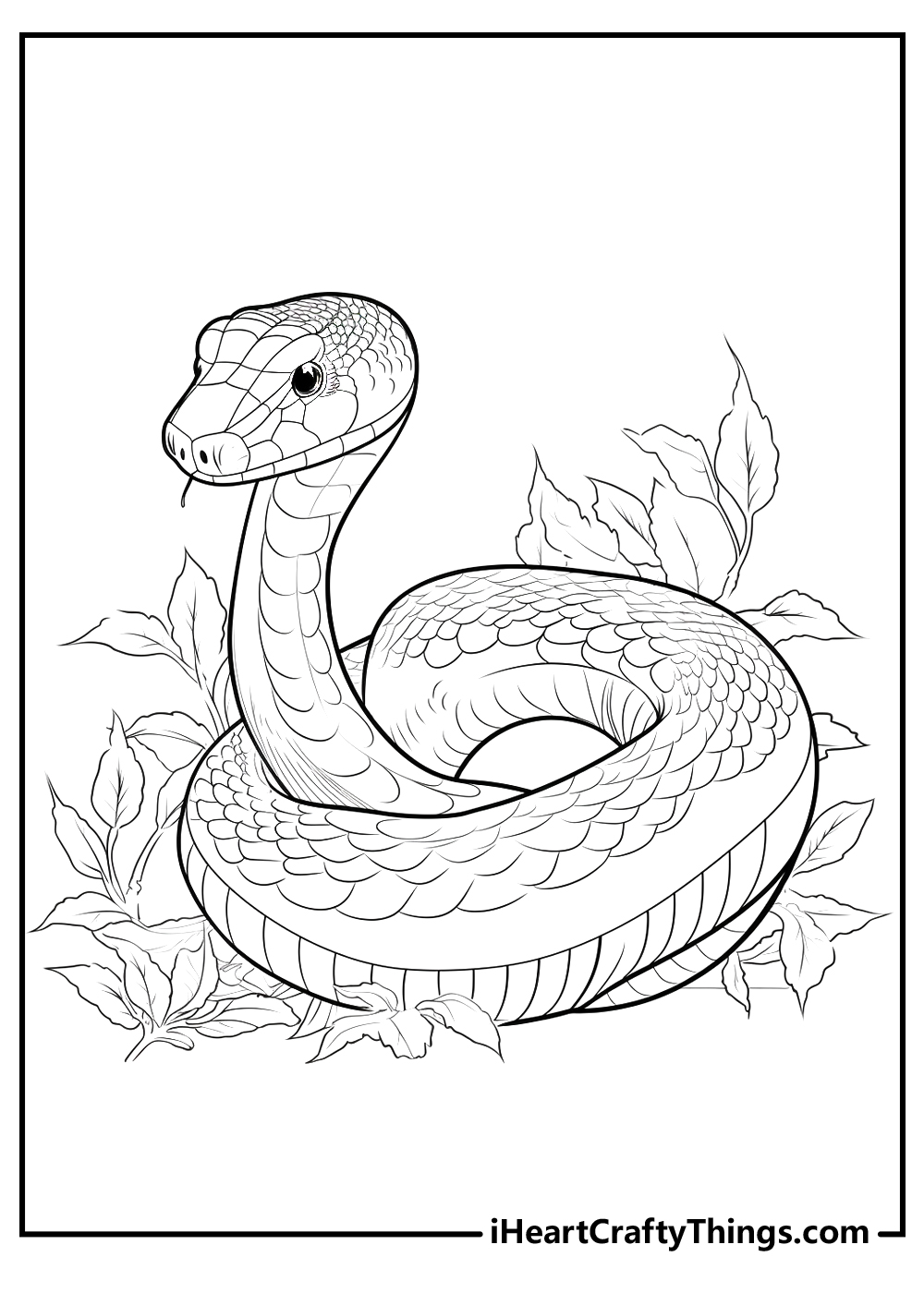 36 Detailed Snake Coloring Pages Printable 18