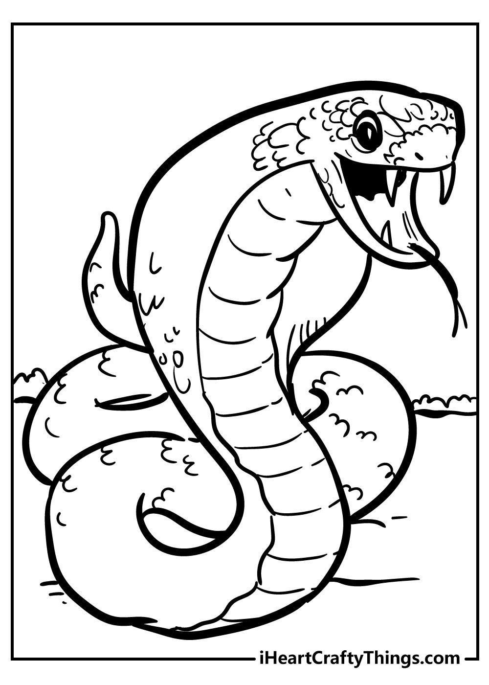 36 Detailed Snake Coloring Pages Printable 2