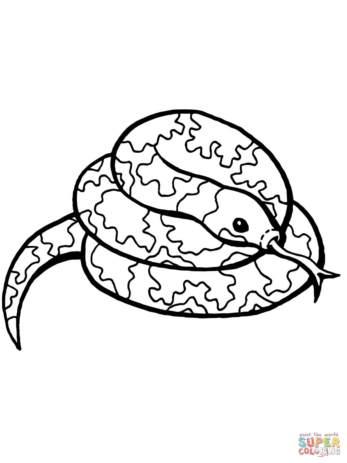 36 Detailed Snake Coloring Pages Printable 20