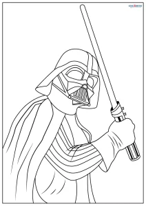 36 Exciting Lightsaber Coloring Pages Printable 10