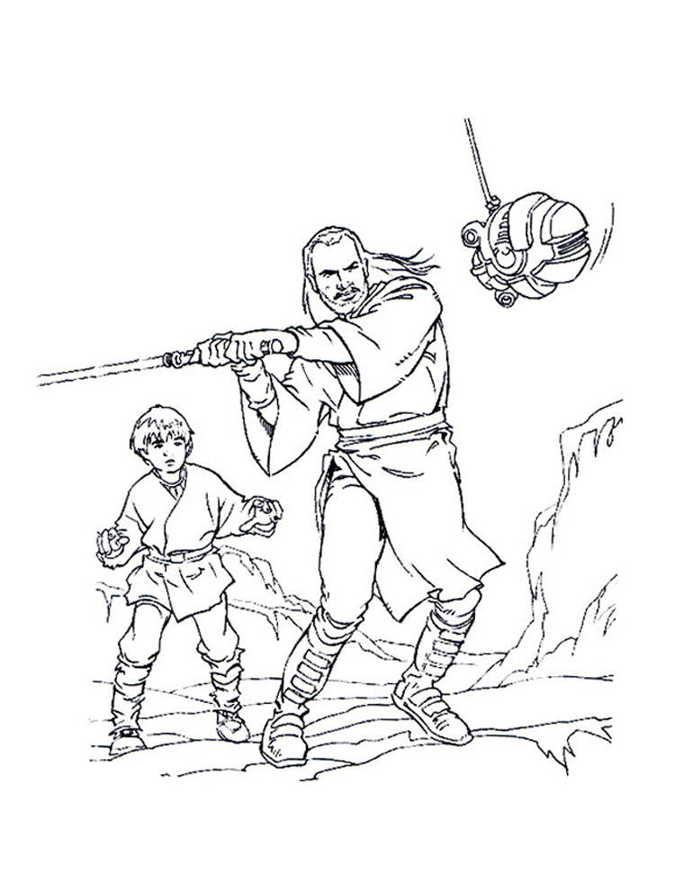 36 Exciting Lightsaber Coloring Pages Printable 16