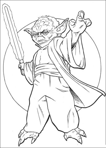 36 Exciting Lightsaber Coloring Pages Printable 18