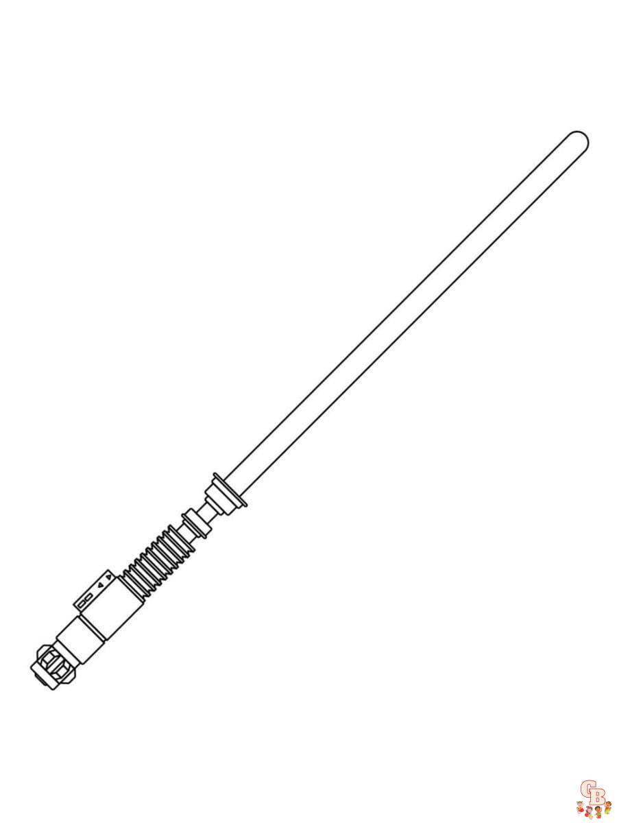 36 Exciting Lightsaber Coloring Pages Printable 2