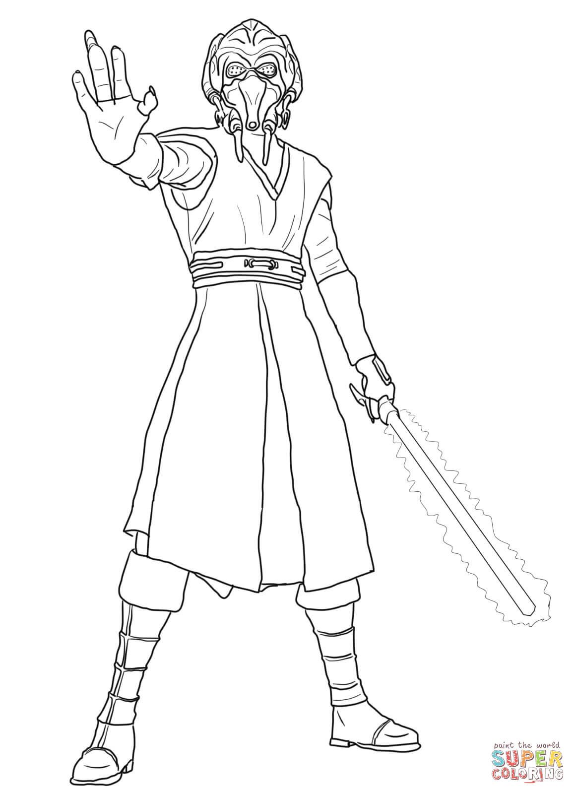 36 Exciting Lightsaber Coloring Pages Printable 21