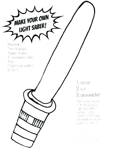 36 Exciting Lightsaber Coloring Pages Printable 29