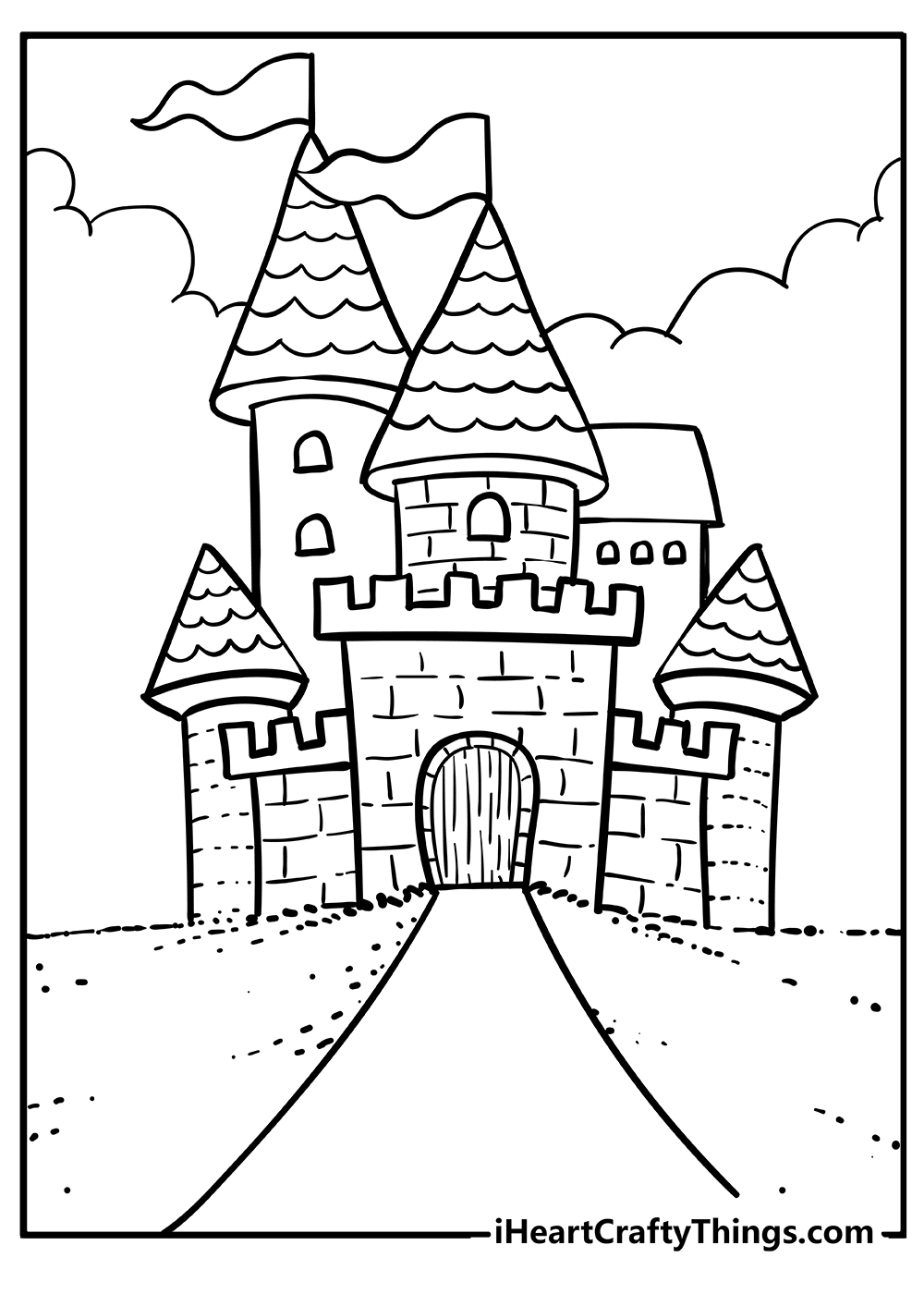 36 Haunted Castle Coloring Pages Printable 10