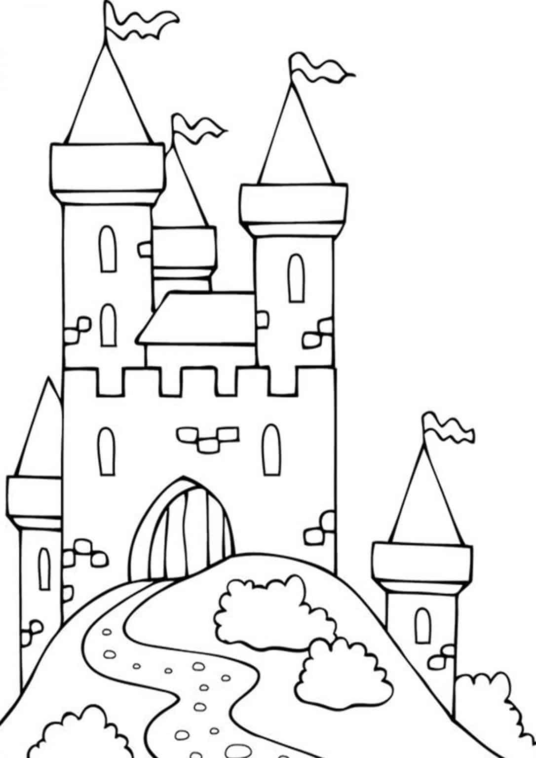 36 Haunted Castle Coloring Pages Printable 17