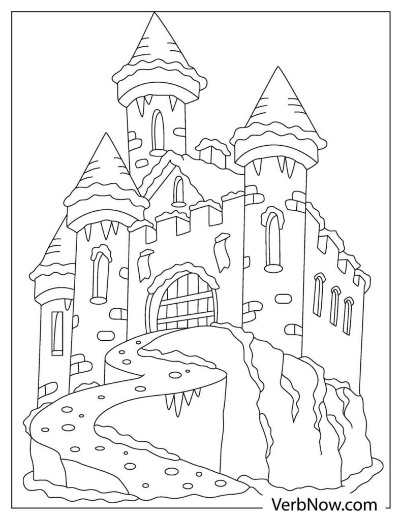 36 Haunted Castle Coloring Pages Printable 29