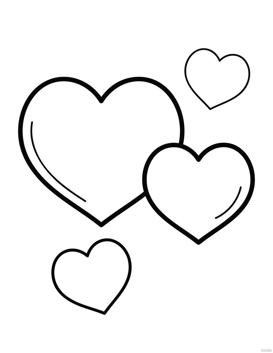 36 Lovely Hearts Coloring Pages for Adults Printable 22