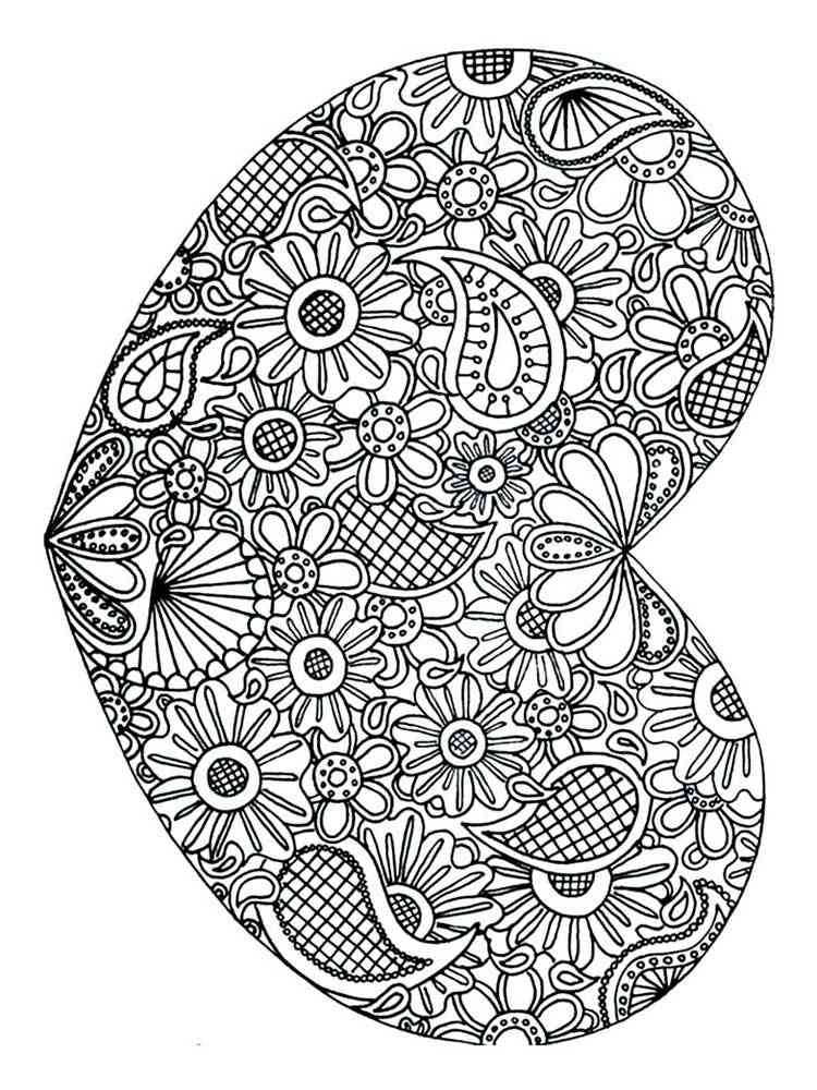 36 Lovely Hearts Coloring Pages for Adults Printable 26