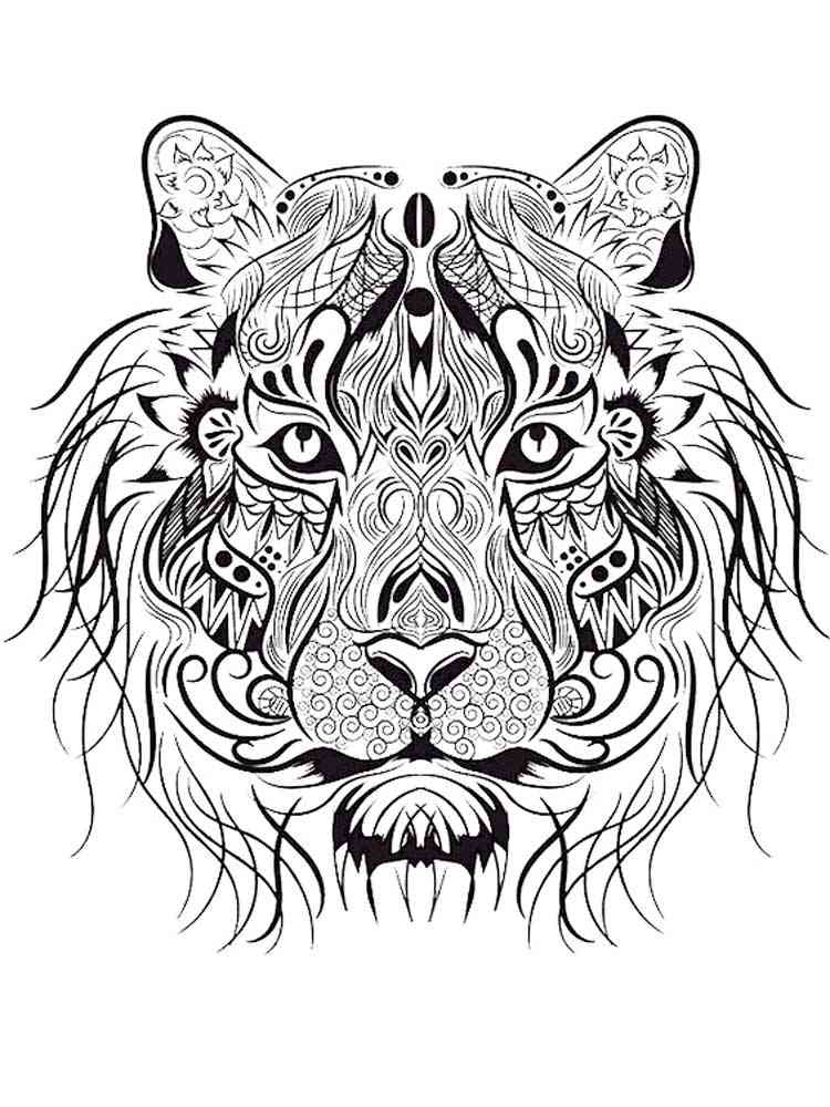 36 Majestic Tiger Coloring Pages Printable 12