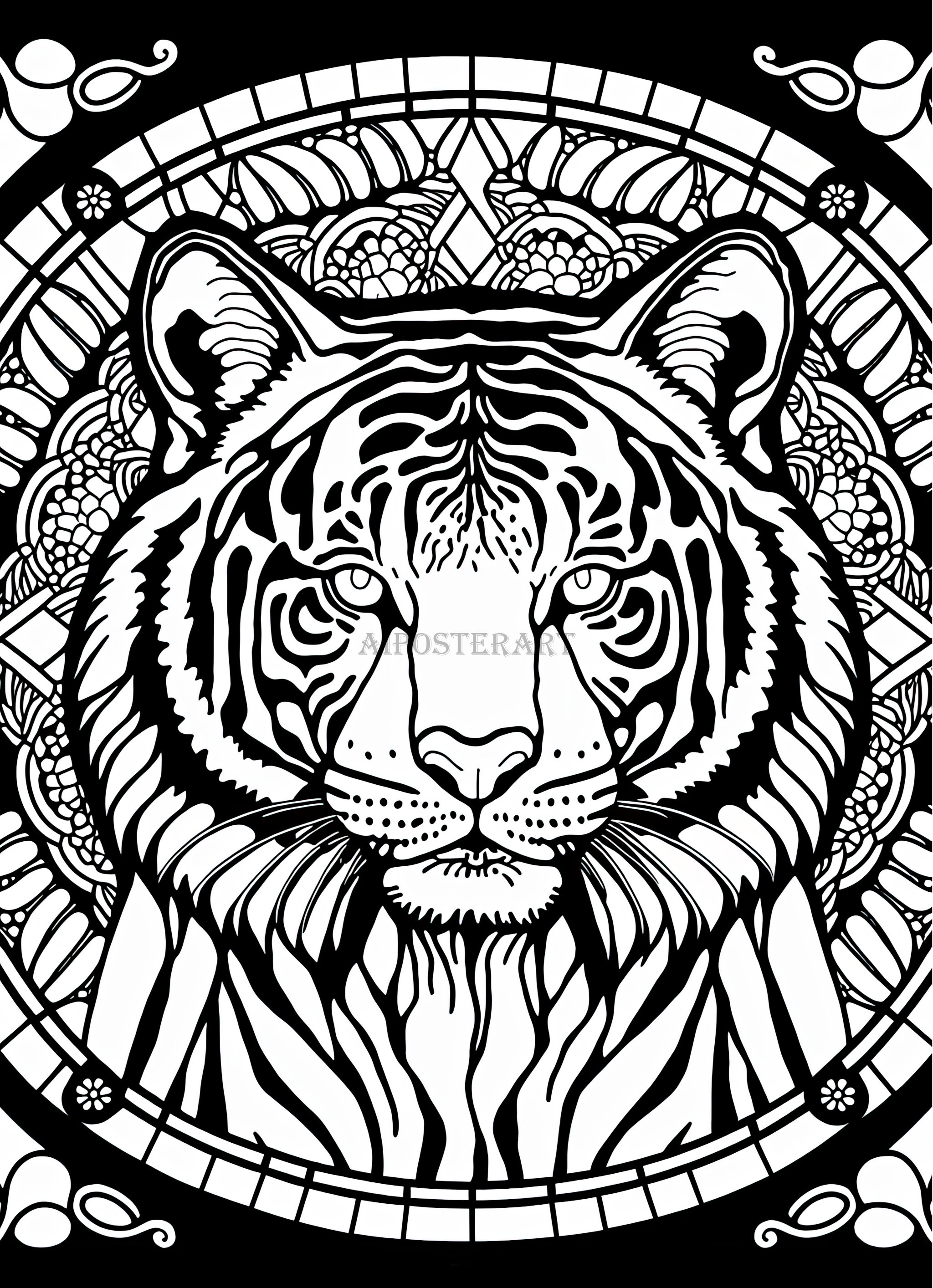 36 Majestic Tiger Coloring Pages Printable 7