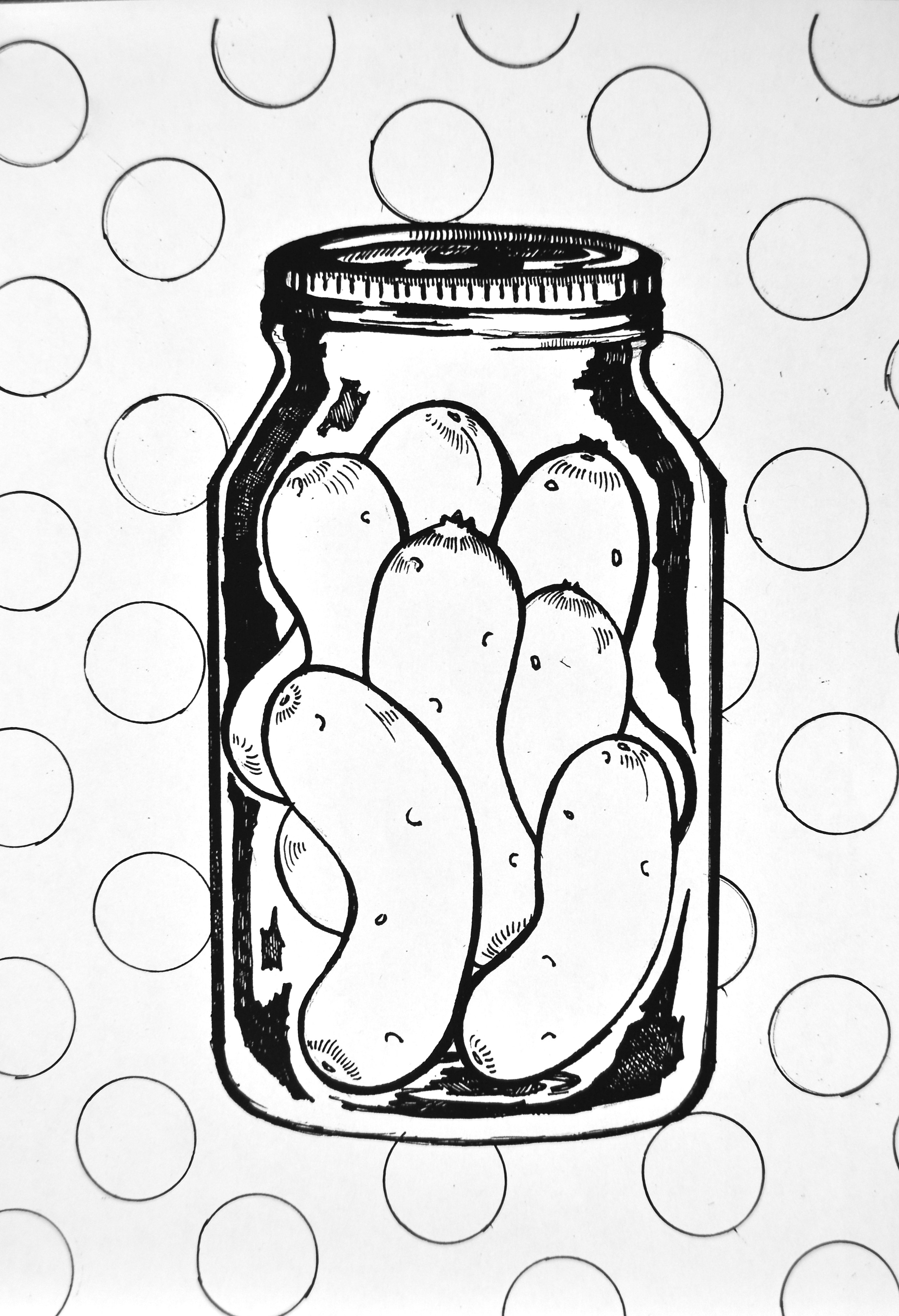 36 Silly Pickle Coloring Page Printable 1