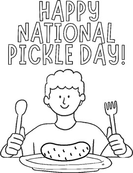 36 Silly Pickle Coloring Page Printable 10