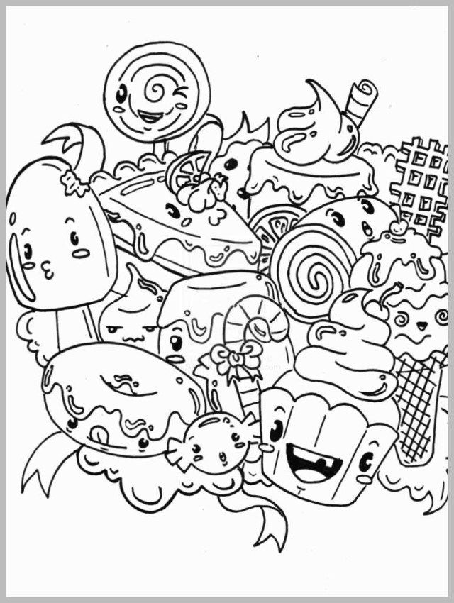 36 Sweet Candy World Coloring Pages Printable 1