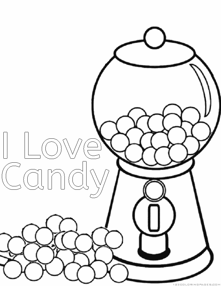 36 Sweet Candy World Coloring Pages Printable 14