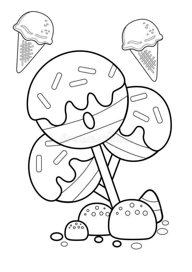 36 Sweet Candy World Coloring Pages Printable 15