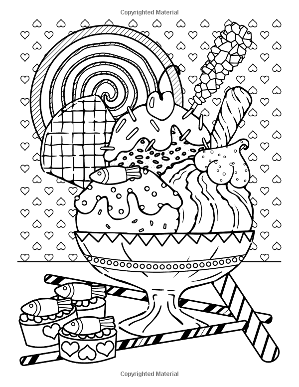 36 Sweet Candy World Coloring Pages Printable 18