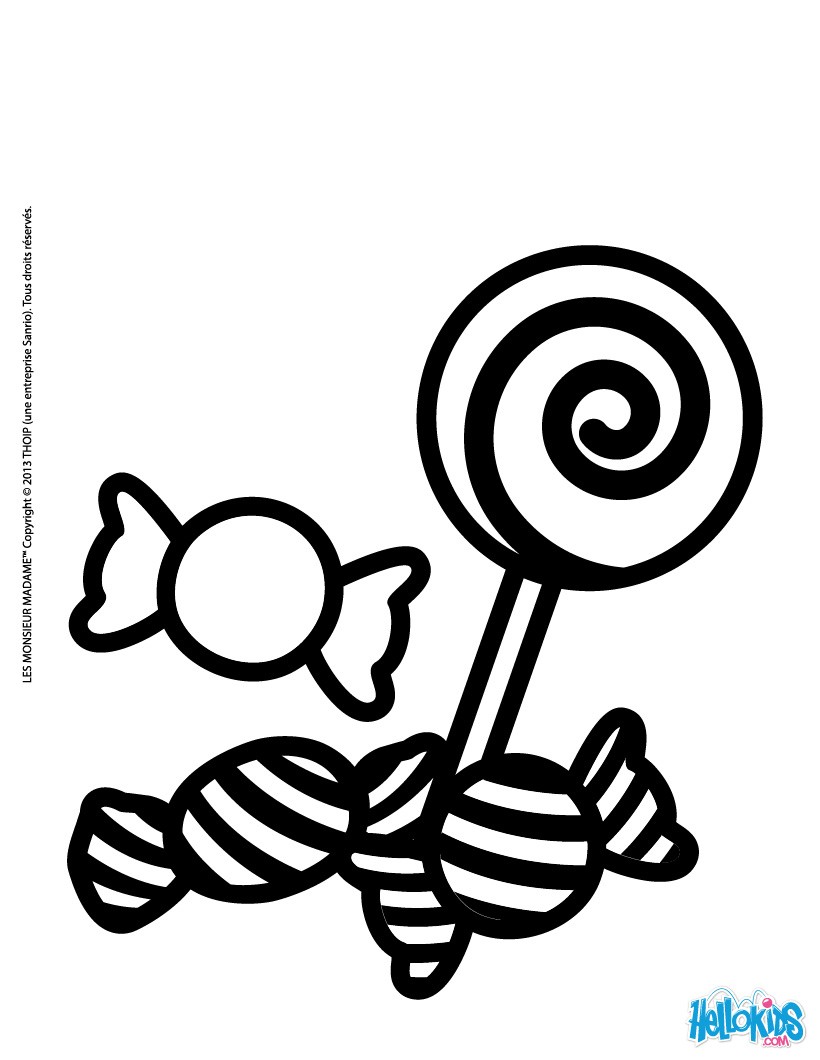 36 Sweet Candy World Coloring Pages Printable 22