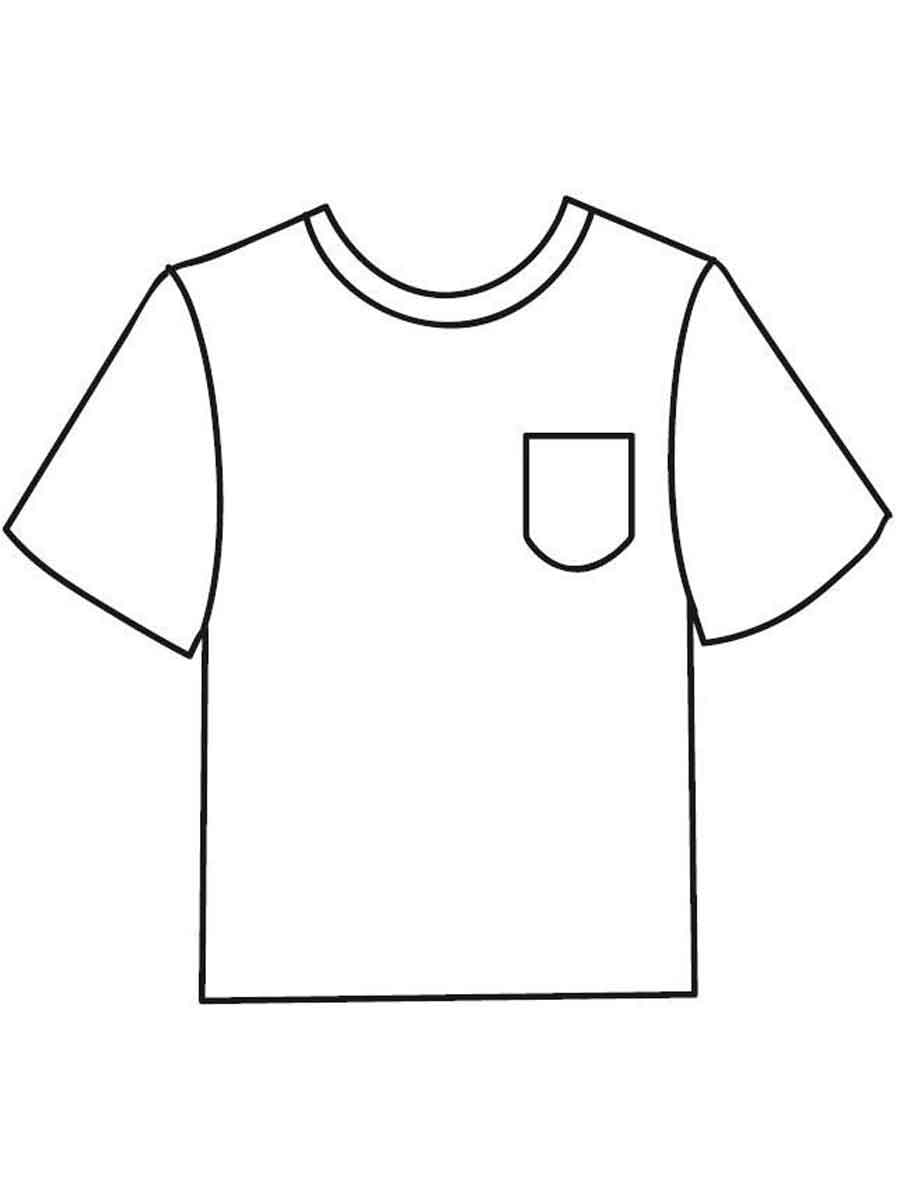 36 Trendy T-Shirt Coloring Pages Printable 1