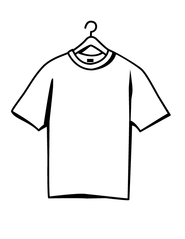 36 Trendy T-Shirt Coloring Pages Printable 5