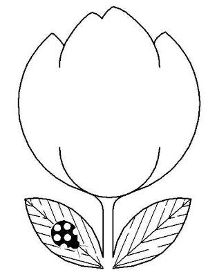 37 Adorable Tulip Coloring Pages for Kids Printable 24