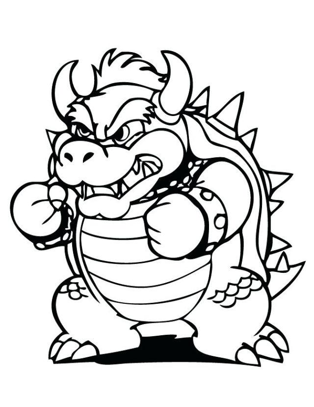 37 Bold Bowser Coloring Pages Printable 1