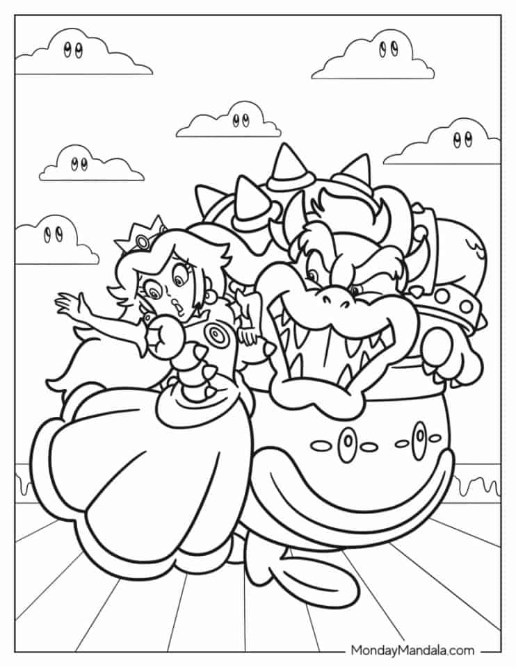 37 Bold Bowser Coloring Pages Printable 12